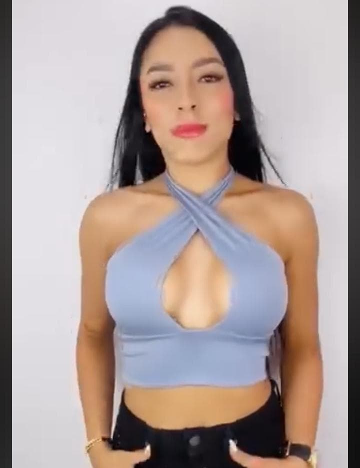 Top Tamara gris azulado